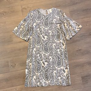 H&M Bell Sleeve Paisley Dress